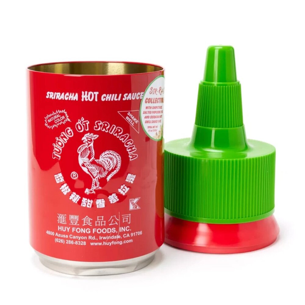 Sriracha Hot Chili Sauce Huge Bottle-Shaped Storage Tin 19 1/2" x 7"